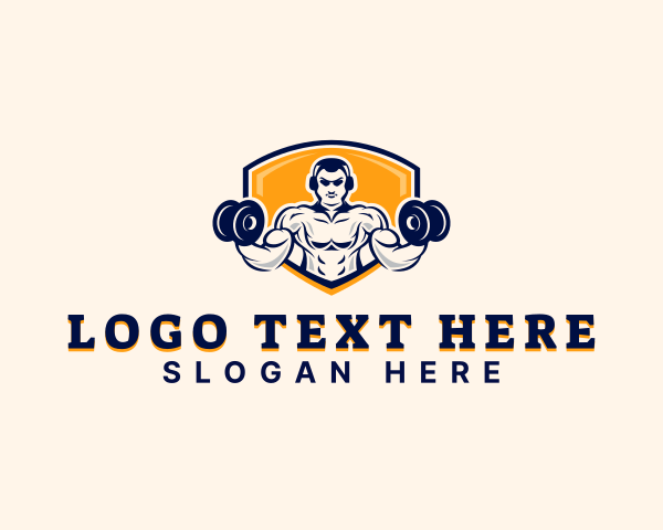 Weightlifting logo example 3