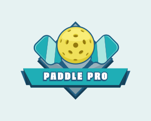 Pickleball Sports Competition logo design