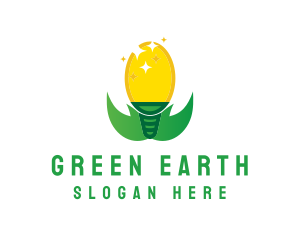 Eco Friendly Light Bulb logo design