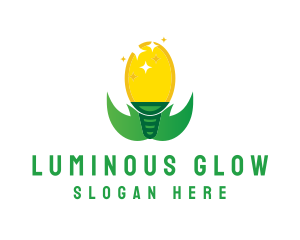 Eco Friendly Light Bulb logo design