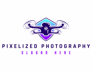 Drone Camera Security logo design