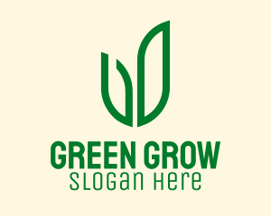 Natural Green Herbs  logo design