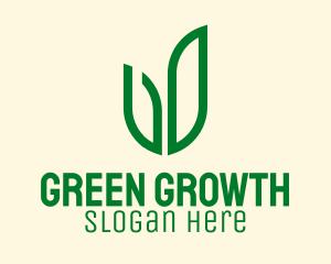 Natural Green Herbs  logo design