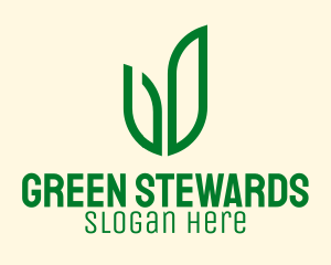 Natural Green Herbs  logo design