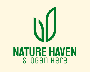 Natural Green Herbs  logo design