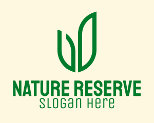 Natural Green Herbs  logo design