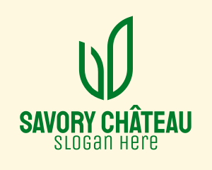 Natural Green Herbs  logo design