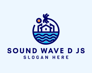 Blue Summer Resort logo design