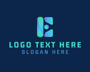 Company - Modern Tech Letter E Company logo design