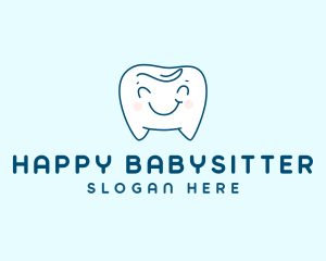 Happy Smiling Tooth logo design