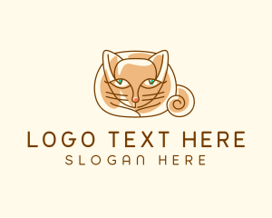 Siamese Cat Pet logo