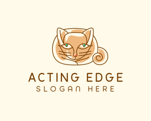 Siamese Cat Pet logo design