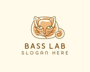 Siamese Cat Pet logo design