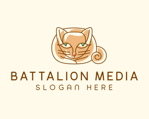 Siamese Cat Pet logo design