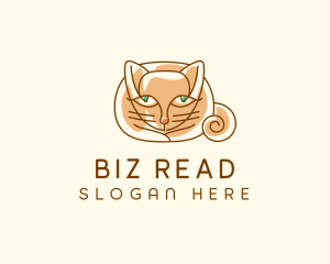 Siamese Cat Pet logo design