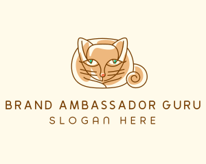 Siamese Cat Pet logo design