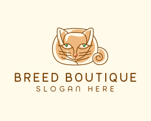 Siamese Cat Pet logo design