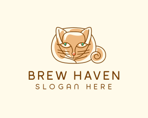 Siamese Cat Pet logo design