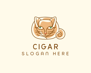 Siamese Cat Pet logo design