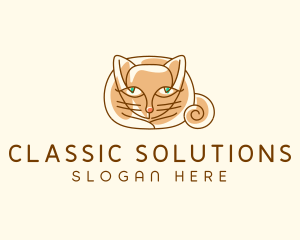 Siamese Cat Pet logo design