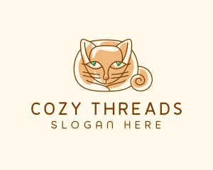 Siamese Cat Pet logo design