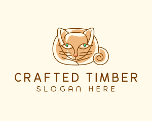 Siamese Cat Pet logo design