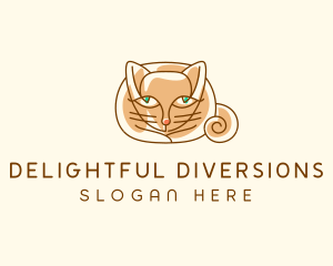 Siamese Cat Pet logo design