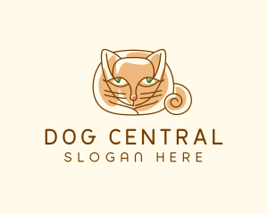 Siamese Cat Pet logo design