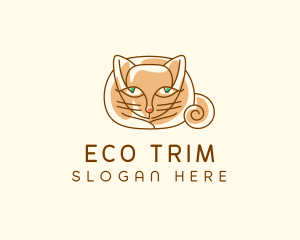 Siamese Cat Pet logo design