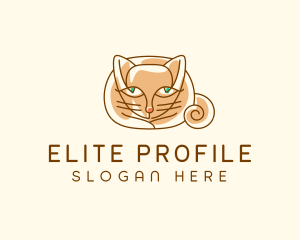 Siamese Cat Pet logo design