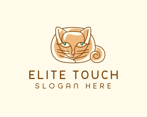 Siamese Cat Pet logo design