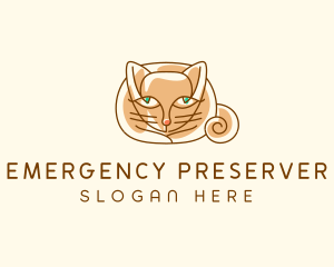 Siamese Cat Pet logo design