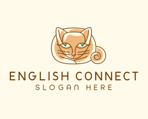 Siamese Cat Pet logo design