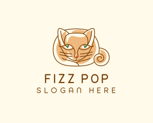 Siamese Cat Pet logo design