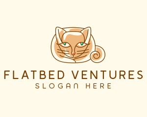 Siamese Cat Pet logo design