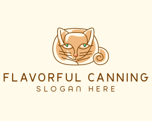 Siamese Cat Pet logo design