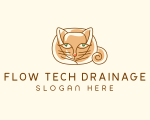 Siamese Cat Pet logo design