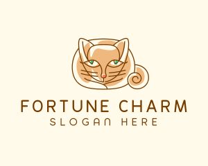 Siamese Cat Pet logo design