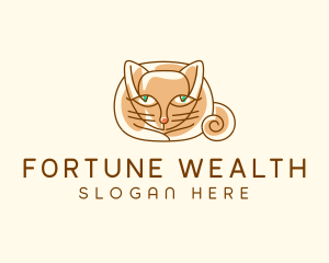 Siamese Cat Pet logo design