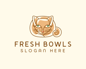 Siamese Cat Pet logo design