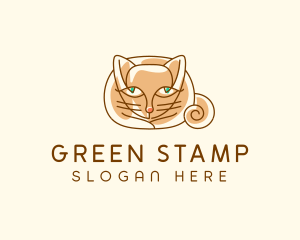 Siamese Cat Pet logo design