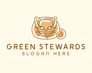 Siamese Cat Pet logo design