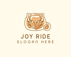 Siamese Cat Pet logo design