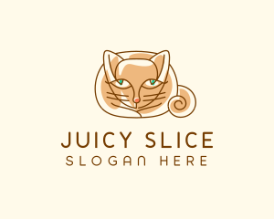 Siamese Cat Pet logo design