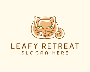 Siamese Cat Pet logo design