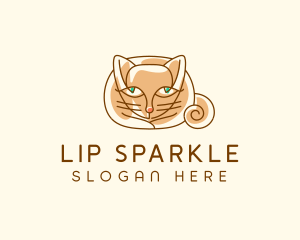 Siamese Cat Pet logo design