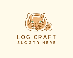 Siamese Cat Pet logo design