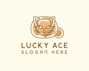 Siamese Cat Pet logo design