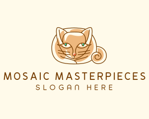 Siamese Cat Pet logo design