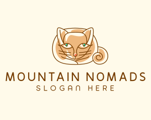 Siamese Cat Pet logo design